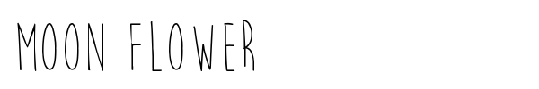 Moon Flower font preview